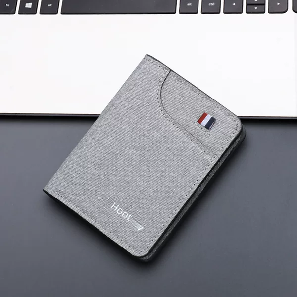 Vertical canvas wallet short men's wallet wholesale men's gold clip cross-border men's wallet men's wallet