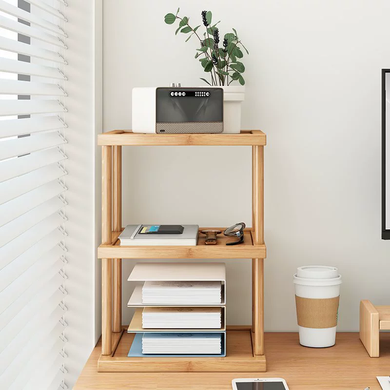 Настольная книжная полка, небольшой стол, простая многоярусная подставка для хранения, органайзер и система хранения для рабочего стола в офисе