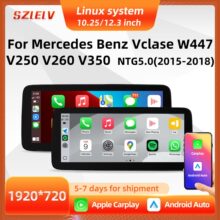 高通6125安卓MP5车载收音机适用奔驰V级W447 V250 V260 V350导航