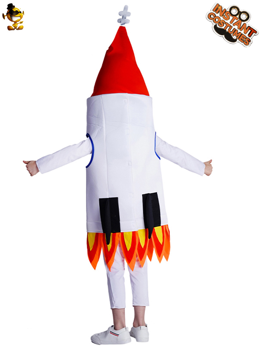 Cohete de los hombres de los niños COS traje de Halloween etapa rendimiento traje juego de cohetes traje