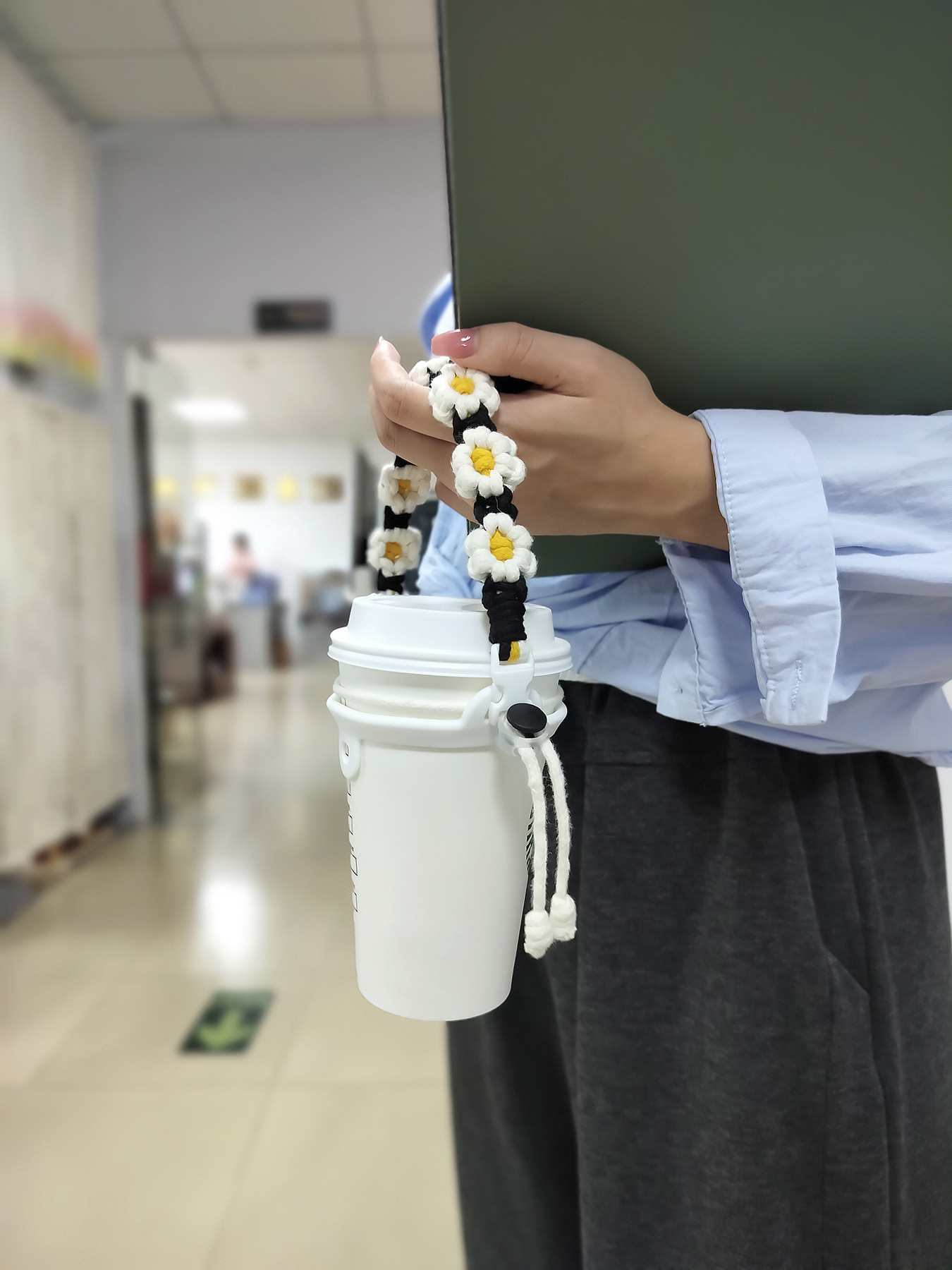 43g Weight Water Cup Belt Kitchen and drinking utensils 1 Piece Quantity Daily Occasion String Material Flower Pattern Casual Style Casual Flower String Water Cup Belt 1 Piece 3