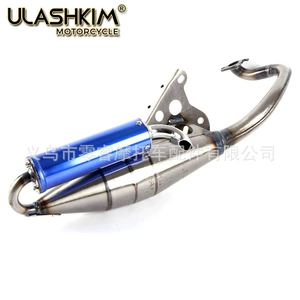 Motosiklet skuter 1Pe40Qmb Jog50 3Kj 3Ry 4Jp 4Lv yarış egzoz borusu susturucu