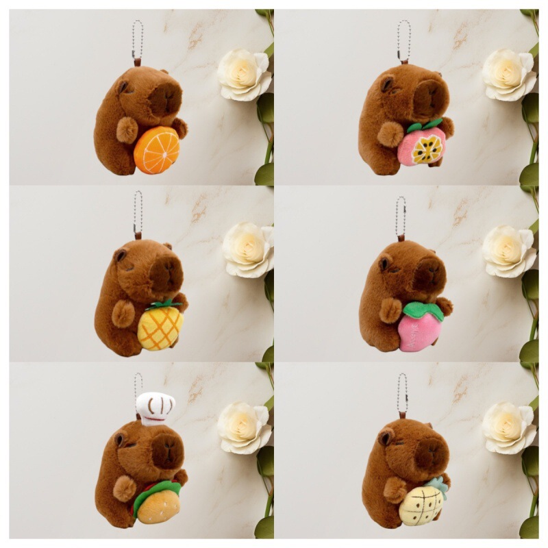 Kapibala Plush Pendant Toy Stall Catch Doll Machine Plush Batch Capybara Doll Doll Birthday Gift