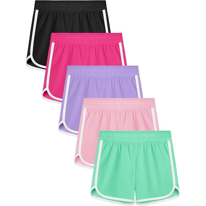 Cross-Border New Style Girls' Soccer Shorts, Toddler Sports Running Shorts, Children's Quick-Dry Shorts, Summer Dance Yoga Shorts