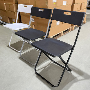 Folding Chair household plastic dining chair dormitory simple backrest stool office computer chair exhibition training chair wholesale