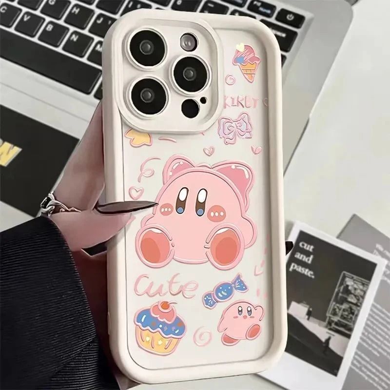 Cake Kirby Is Suitable for Apple 17Pro Mobile Phone Case Iphone16Plus Stylish 15 Cute 14 Soft Case