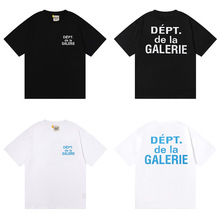美式潮牌GALLERY DEPT de la GALERIE经典印花双纱纯棉短袖T恤男