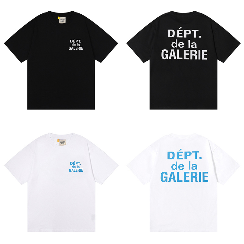 美式潮牌GALLERY DEPT de la GALERIE经典印花双纱纯棉短袖T恤男