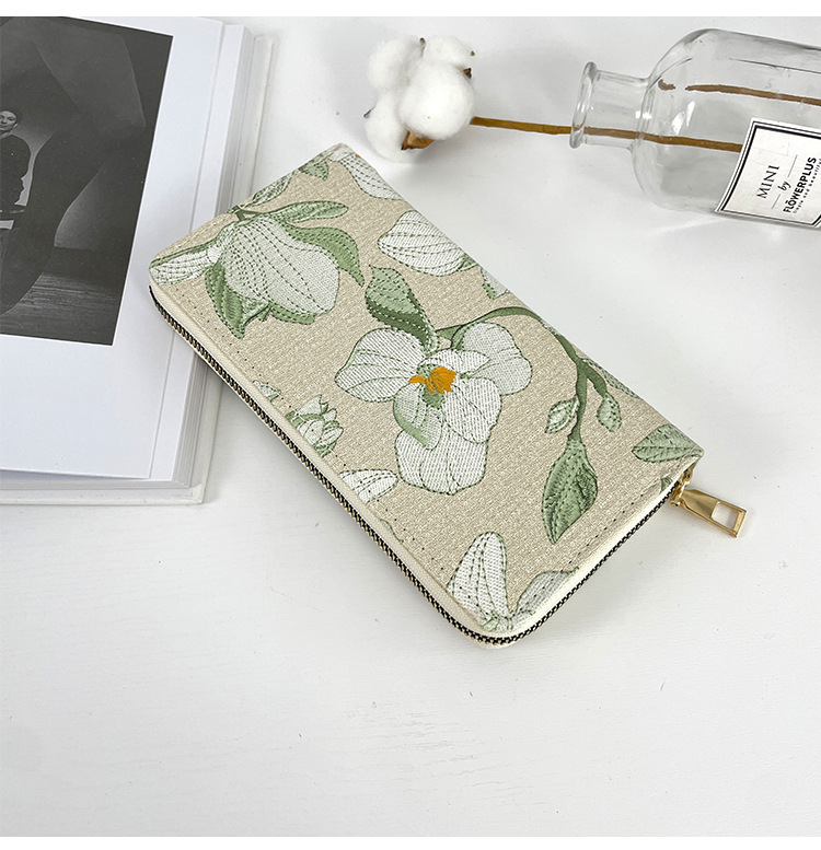 Women's Flower Pu Leather Zipper Wallets display picture 1