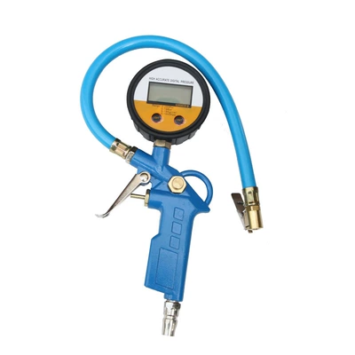 Air pressure gauge/tire pressure gauge: Pressure Gauge Inflatable Gauge Tire Pressure - blue-copper-head-electronic-watch