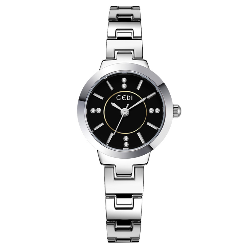 silver shell black plate