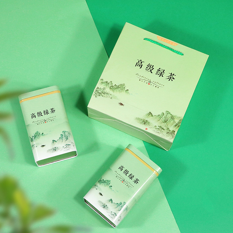 茶叶罐铁盒半斤一斤装大号家用包装罐龙井毛尖绿茶茶叶包装空礼盒