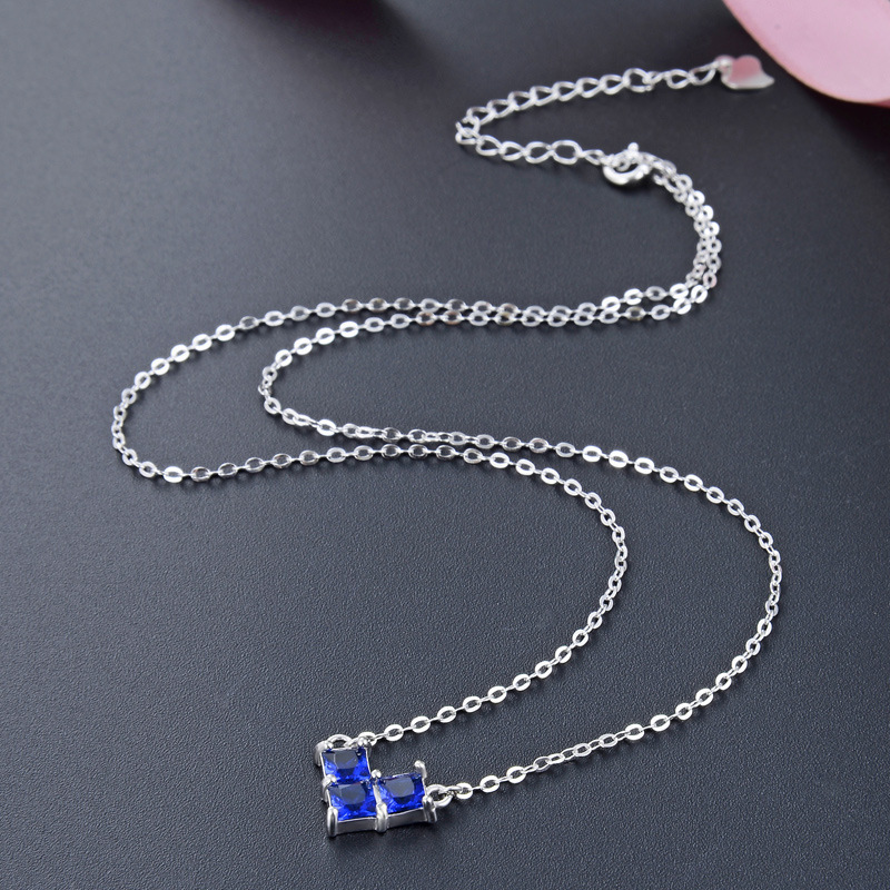 Transfronterizo nueva moda coreana joyería de chicas S925 plata esterlina collar de amor personalizado cadena de clavícula en forma de corazón