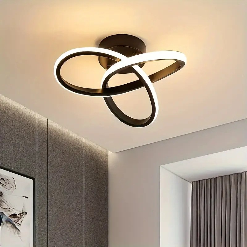 Transfronterizo Amazonas sala de estar lámpara de techo dormitorio lámpara de pasillo LED luz de atmósfera moderna simple lámpara Zhongshan al por mayor image 6
