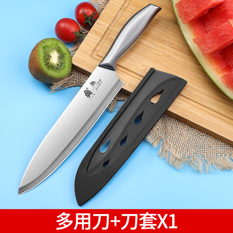 Kit de cuchillo de cocina de acero inoxidable Yangjiang cuchillo de cocina conjunto de cuchillo de cocina para el hogar conjunto completo de tablero de cocina combinación de tablero de corte 2 en 1 cuchillo