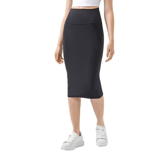 Evrlue New Double 6 Sexy Cut-Out Bodycon Skirt for Women Casual Commute Stylish Athletic Semi-Skirt DSS088