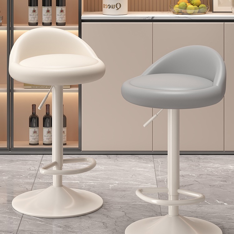 Wholesale Bar Chairs for Home Use, High Stools with Adjustable Height, Small Backrest Chairs, Front Desk Cashier Bar Chairs, High Bar Stools, Island