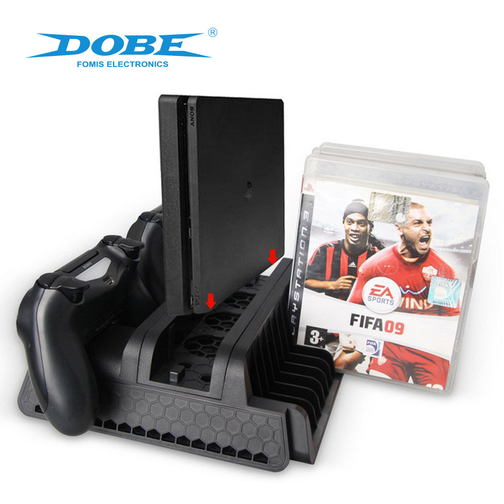 PS4 / SLIM / PRO Base de disipación de calor multifunción PS4 base ventilador de disipación de calor + soporte de disco + doble carga TP4-882
