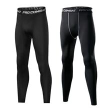 高弹训练九分裤篮球跑步打底压缩裤速干健身裤七分裤运动紧身裤男