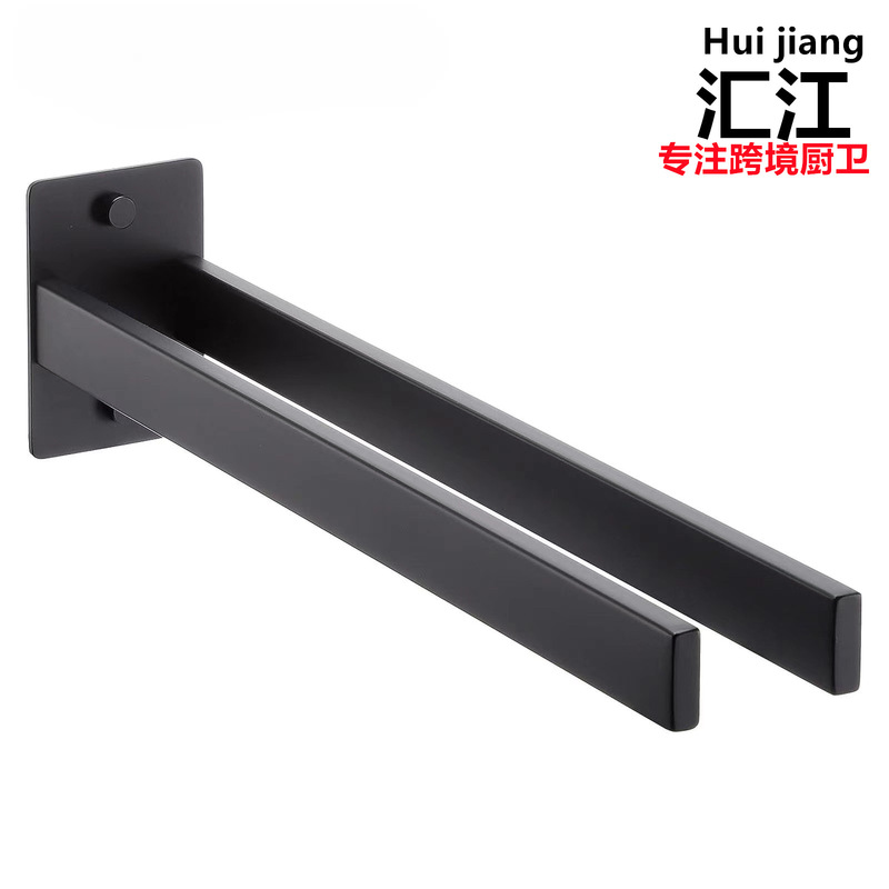 Towel rack cross-border exclusive towel rack bathroom towel bar bathroom towel bar double bar factory direct Amazon