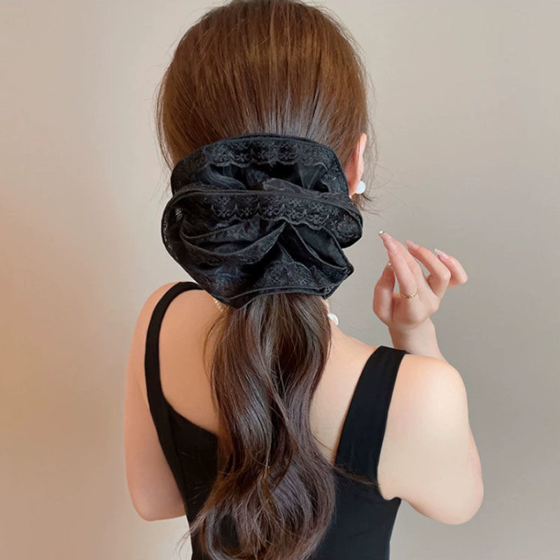Vintage Spitzen Haargummi Für Damen Elegantes Haaraccessoire_voghion.com