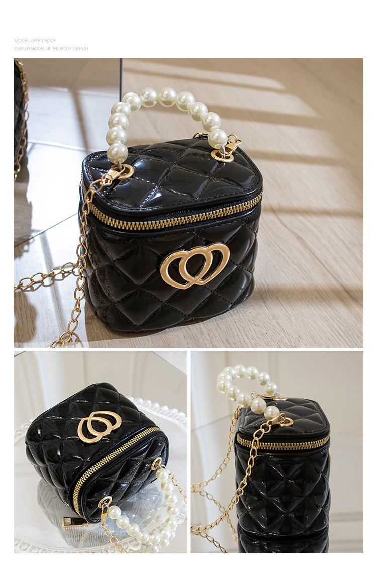 Women's Small Spring&summer Pvc Heart Shape Fashion Bucket Zipper Bucket Bag display picture 1