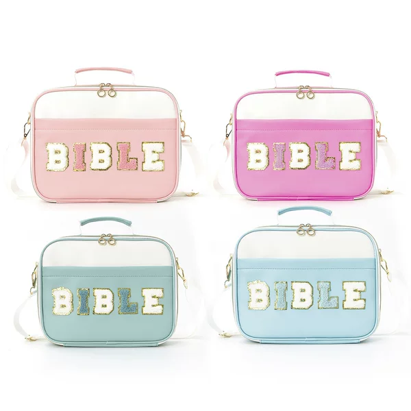 Ready-Made Cross-Border Scripture Storage Bag, Portable Large-Capacity Letter Shoulder Bag, High-Looking Portable Book Storage Bag