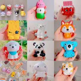 小红书直播热销squishy面包蛋糕慢回弹玩具软香食物道具装饰摆件