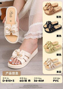 2026���¿�PVC�W�t����Ů��Ь�⴩��וr�оӼҷ�����ĥ��Ь810+3