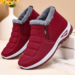 Cotton Shoes Women 2025 Autumn and Winter New Lazy Slip-On Snow Boots Women Winter New Warm Cotton Shoes Women Wholesale