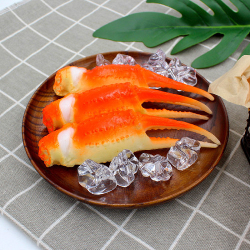 Simulated food Japanese tempura fried shrimp crab legs fried crab claws model decoration shooting props play house toys