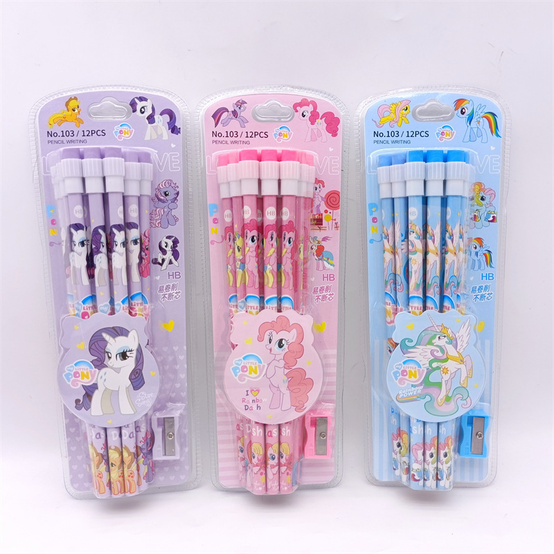 106ピカチュウ12本入鉛筆巻付きナイフ高颜値宝可夢HB鉛筆初心者練習字硬筆|undefined