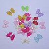 Embossing butterfly Imitation pearls colour cloth Small butterfly Mixed color clothing Jewelry parts accessories