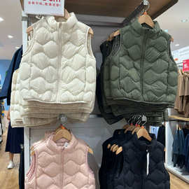 日单童装/男童/女童高级轻型羽绒马甲背心轻薄坎肩外套夹克471376