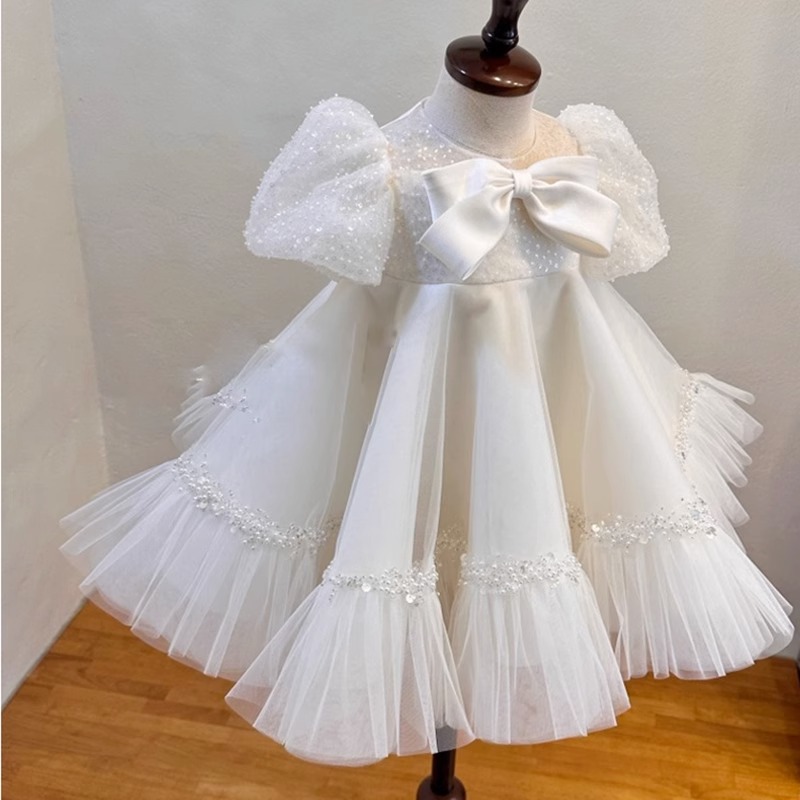 Elegant elite children's wedding dress
