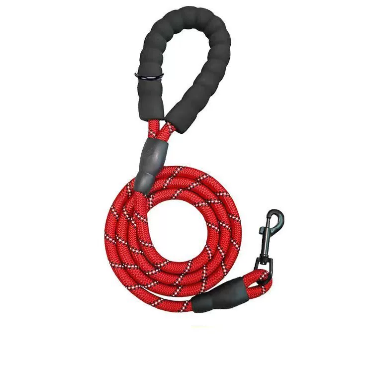 Pet leash, explosion-proof dog leash, reflective round rope, dog leash, dog leash, hand-free leash, cross-border supply