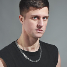 古巴链潮流个性男士简约项链马鞭链时尚韩版潮男嘻哈霸气饰品批发