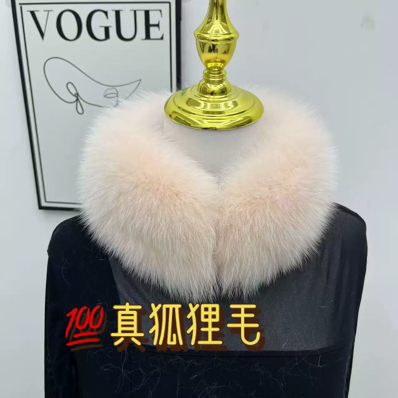 新款真狐狸毛双面毛围脖围巾真毛皮草冬季百搭保暖磁铁吸扣毛领子