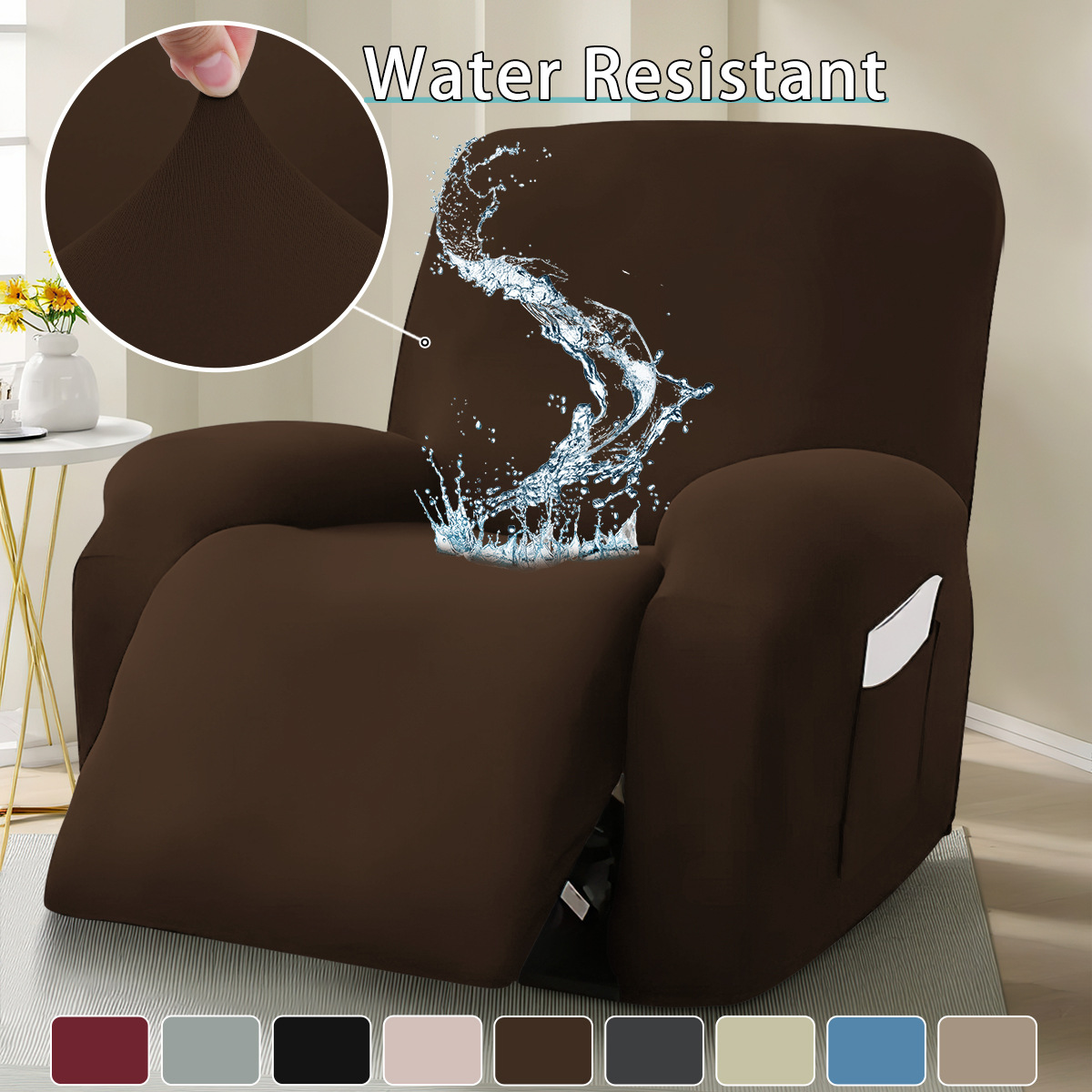 Funda de sofá Chivas impermeable de seda de leche elástica, muy vendida en el extranjero, funda universal para sillón de masaje, dropshipping de TEMU