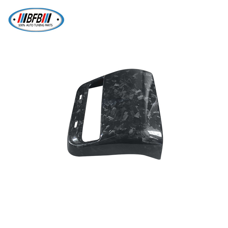 100% Real Carbon Fiber Rear Seat Air Vent Cover - For Tesla Model 3 Y - Forged Carbon Fiber Air Vent Shell with Type-C Port