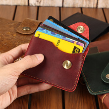 joyir男士真皮卡套大容量银行卡驾驶证皮夹复古男款暗扣手拿包