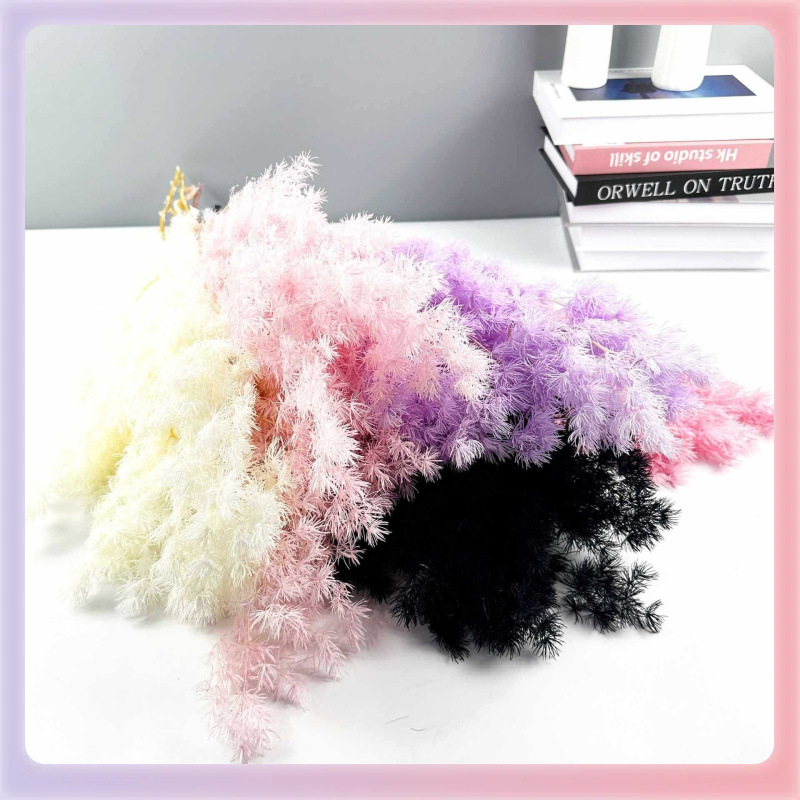 ✅永生花蓬莱松圣诞松居家装饰配花DIY浮游花花束配材云南厂家批