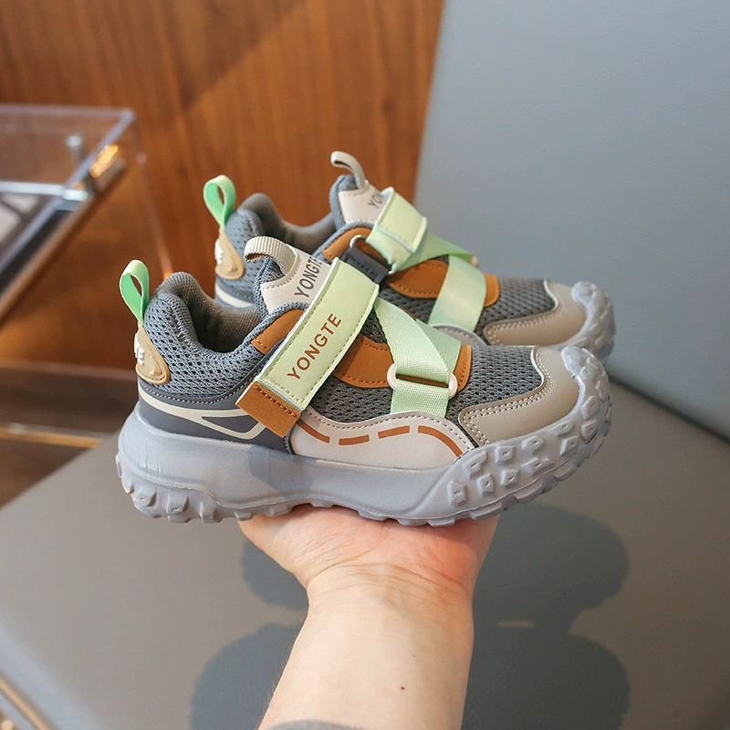 Детская обувь для мальчиков летом 2025 новая сетка дышащая детская спортивная обувь