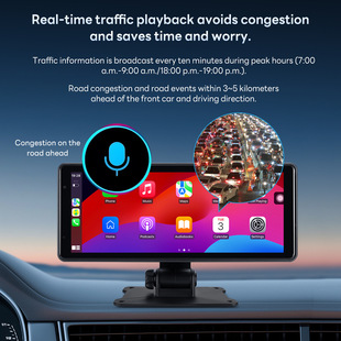 Customized Cross-Border 8.1inch Wireless Carplay Car Gps Navigator Car Fm Player Driving Recorder