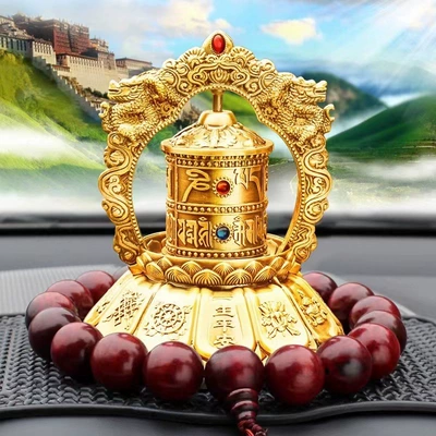 Car ornaments: creative automatic rotating car