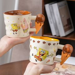 海绵宝宝马克杯新款创意水杯高颜值办公室咖啡杯陶瓷杯子生日礼物