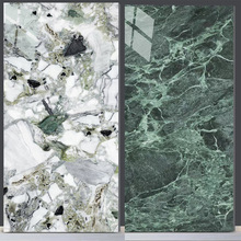 普拉绿大理石地砖冷翡翠奢石瓷砖750x1500客厅浴室玄关背景墙砖