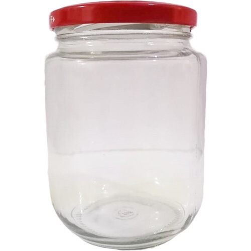 Canned jar empty bottle large size high temperature resistant food grade honey jar sealed can storage glass bottle with lid large capacity