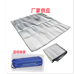 Outdoor camping tent floor mat multi-use pearl cotton picnic mat double-sided aluminum film moisture-proof mat with outer bag