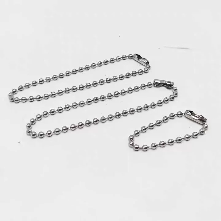 Шариковая цепь производители оптом железная шариковая цепь DIY ювелирные изделия Бесплатная Регулировка ожерелье аксессуары круглая полоса ювелирные аксессуары